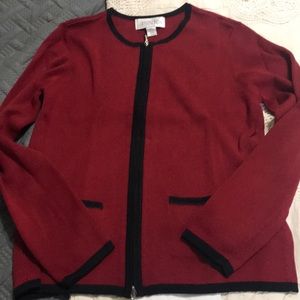 Casual corner annex zip up cardigan